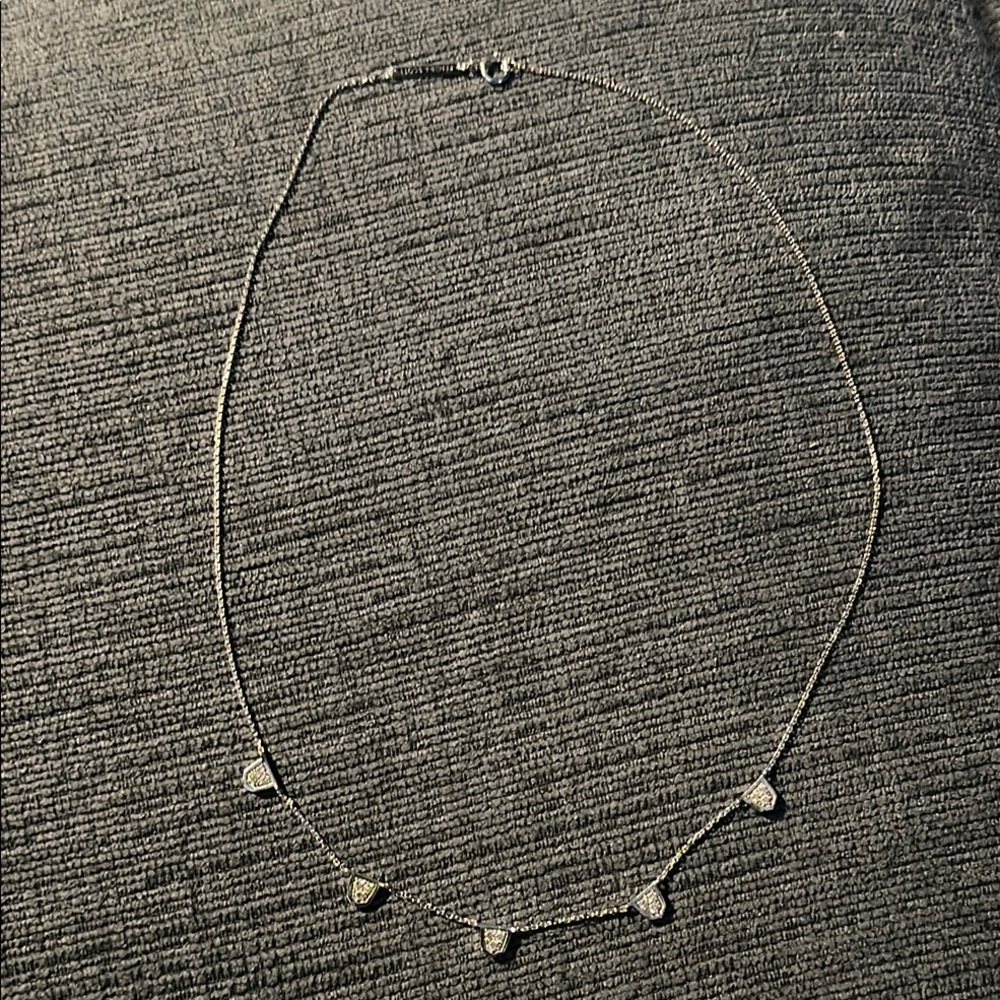 Kendra Scott Shannon 14k White Gold Collar Necklace
